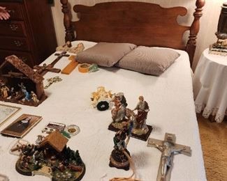 Another pretty double bed.  We have lots of religious items