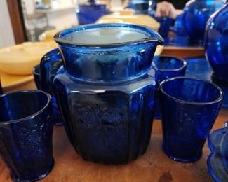 Juice pitcher and glasses