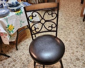 One of 2 kitchen stools