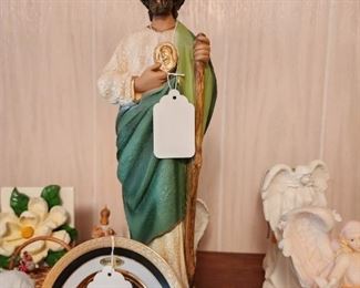 Religious items including St. Jude