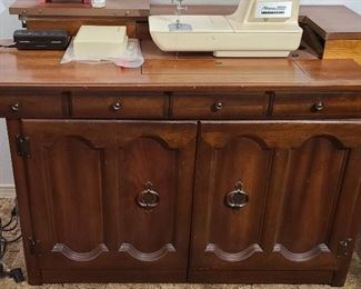 Singer sewing machine cabinet