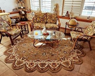 Vintage Ratan patio set. Sold seperately