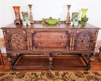 Beautiful wooden antique buffet 