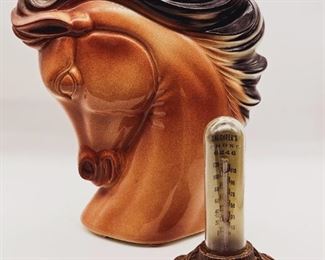 Vintage royal Copley horse head vase 