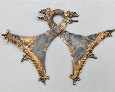 19thC Sumbanese Gold Marangga Taka Pendant Anakalang
