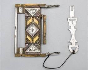 Tuareg Tamask Nâ€™Asrou Lock and Key Pendant

