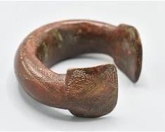 African Trade Red Copper Currency Djerma Money Bracelet Niger
