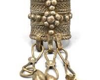 Old Nubian Silver Cuff Finger or Toe Ring
