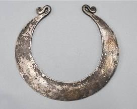 Old Akha Silver Collar Neck Ring Necklace
