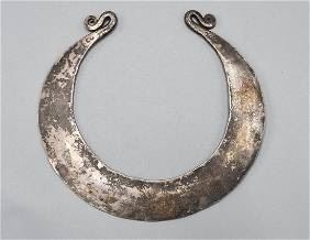 Old Akha Silver Collar Neck Ring Necklace
