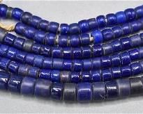 Blue Glass Trade Bead Necklace Lot
