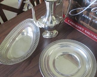 Sterling Platters and Coffee .925 