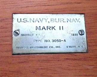 U.S . Navy, Bur. Nav  Mark III  Sextant 