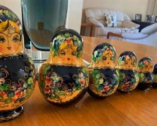 Set of Russian Matryushka Nesting Dolls. Purchased near Narvik, Norway at a Soviet Era Trading Post located at the Soviet-Norway border during the cold war era.