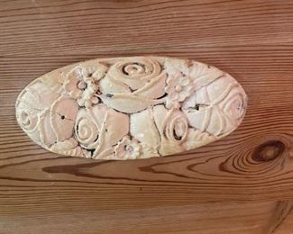 Wooden twin bed with bedding and mattress