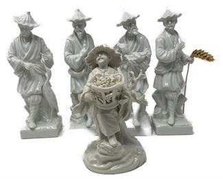 Ceramic Asian figurines 