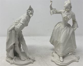 White porcelain figurines