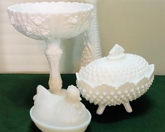 milk glass collection