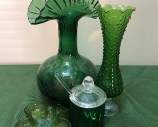 mid century fan vase