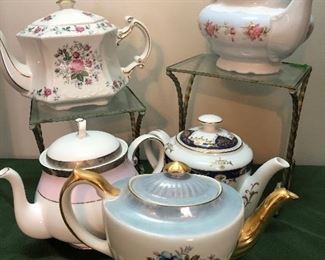 assorted teapots