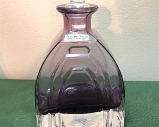 Italian glass perfume bottle