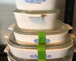 Corning Ware cornflower collection
