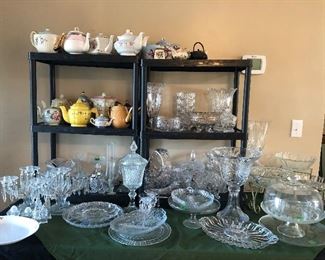 assorted glassware