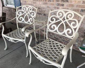 metal chair set