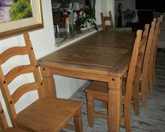kitchen table, 6 chairs