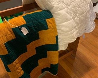 Quilts and quilt rack