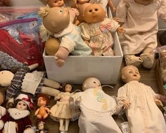 Cabbage patch and more dolls