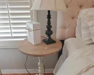 19 inch round side table
28 inches high