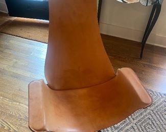 Noah Marion custom made leather chairs have 2 like new condition 