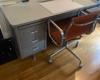 Metal vintage office desk 