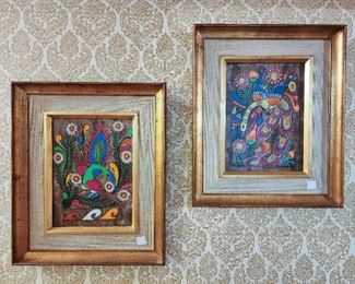 Mexican bark paintings Front hall