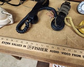 Fisher Audio yard stick. Radio shack (out back)