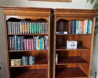 Matching solid wood bookcases