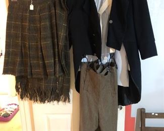 Scottish Kilt, and a Masonic ceremonial outfit