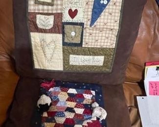 Some of the quilted items available