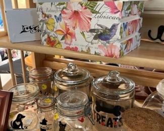 Hand decorated canisters and boxes