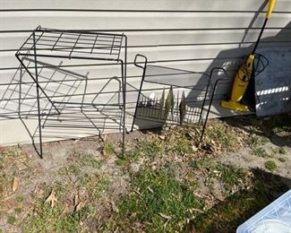 Record stand, MCM folding table