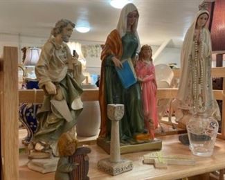 Religious figures (Capo di Monte and other makers)