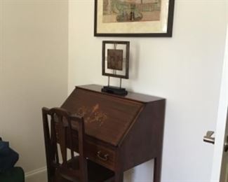 Absolutely adorable and perfectly sized writing desk! In near perfect condition being an authentic antique.