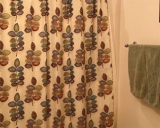 Shower curtains and bath accessories