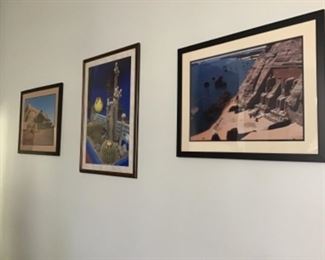 Unique framed art from the southwest.