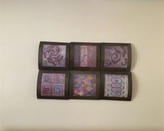 Six individual pieces of art.
