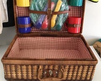 Vintage picnic basket never used.
