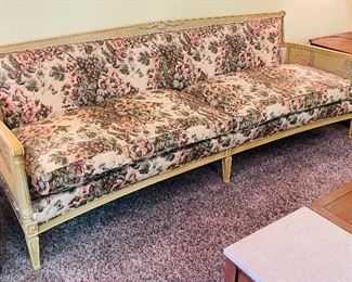 31_____$295 
MCM French style sofa 32Hx89L