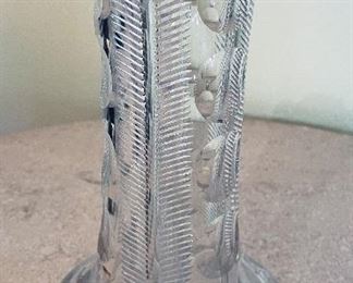 44_____$50 
Crystal cut vase 10x4