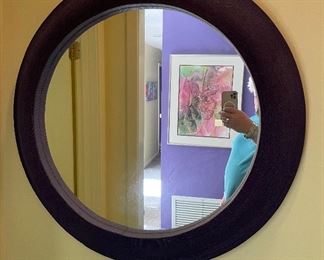 73_____$60 
Purple rope mirror 30x30 
